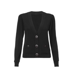 NWT CABI Goals Cardigan, Size Medium, Black